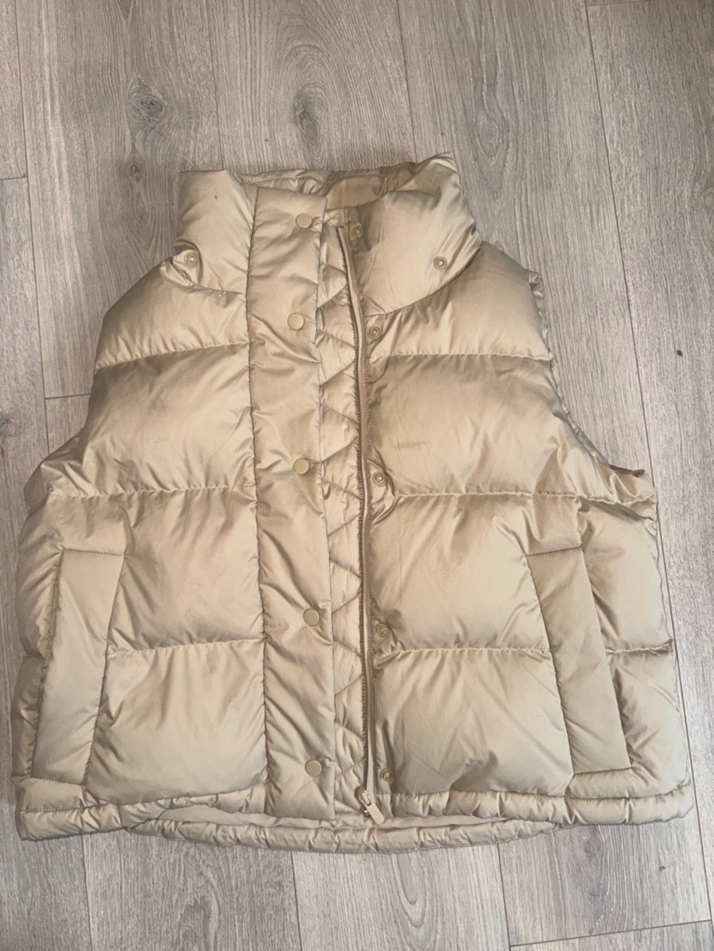 lululemon athletica Cream Quilted Puffer Vest